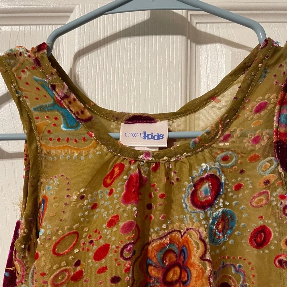 CWD Kids toddler sheer/textured tank top sz 4